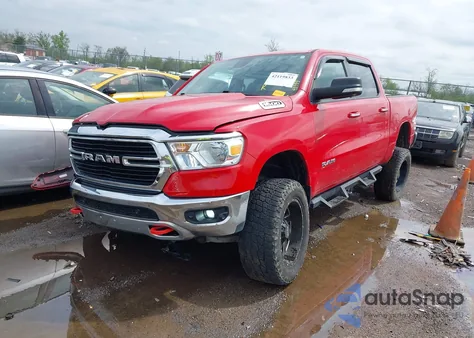 2019 Ram 1500 Big Horn/Lone Star 4X4 5'7 Box из США, поврежденный, VIN 1C6SRFFT1KN650004